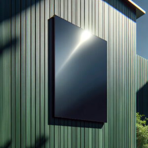 1 st ger stödvärme (husvägg) 0,75 m2